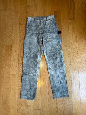 NEW Fugazi Unsound Concrete Trompe-l'oeil Double Knee Work Pants M